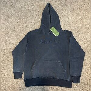 Gucci Men's Dark Gray Hoodie Sweater